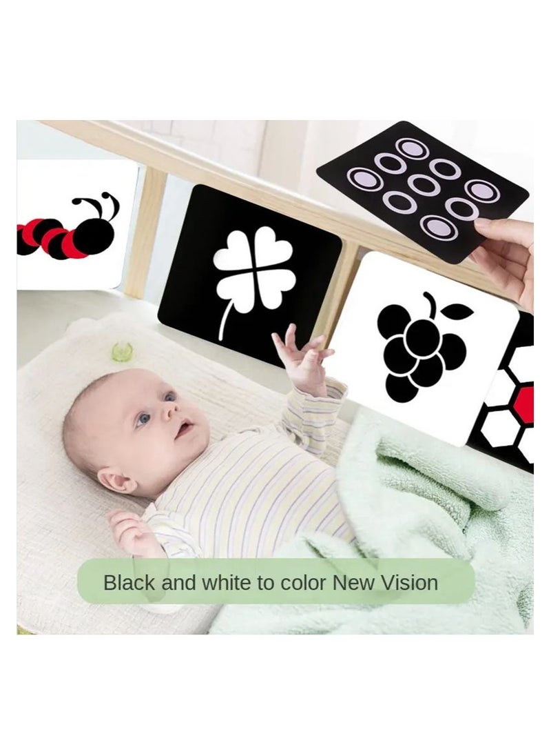 Filly Black And White Card Early Childhood Education Visual Stimulation Color Card Graphic Cognitive Toys  - Image 3