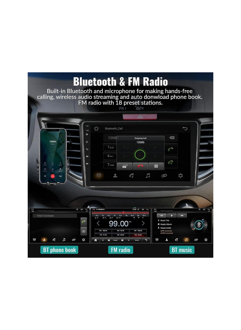 SHEZA STAR - Android Car Stereo for Honda CRV 2012 2013 2014 2015 2016 2GB RAM 32GB ROM Support Apple Carplay, Mirror-Link Wi-Fi BT, Radio GPS Navigation, 9 Inch IPS Touch Screen with Backup Camera Included - Image 1