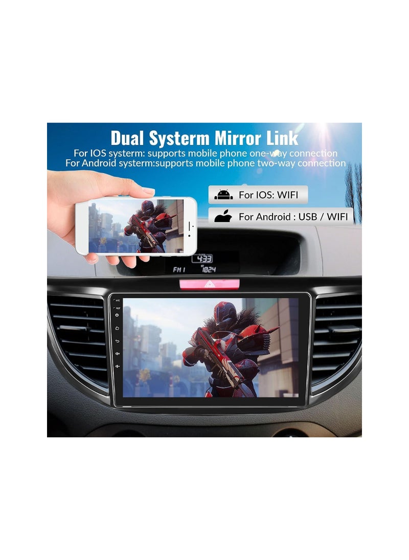 SHEZA STAR - Android Car Stereo for Honda CRV 2012 2013 2014 2015 2016 2GB RAM 32GB ROM Support Apple Carplay, Mirror-Link Wi-Fi BT, Radio GPS Navigation, 9 Inch IPS Touch Screen with Backup Camera Included - Image 1