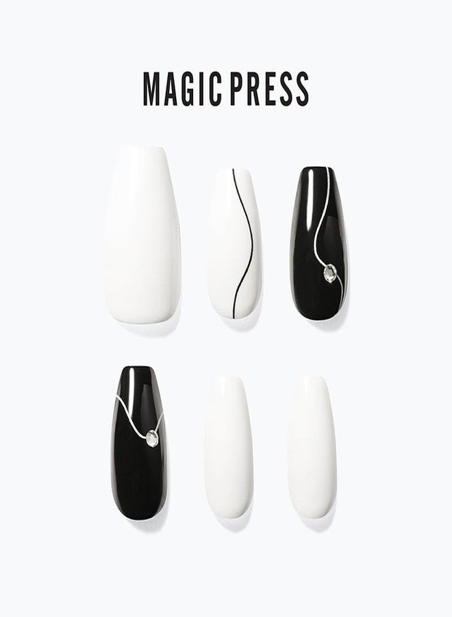 Dashing Diva Magicpress | Long Lasting Nails | Press On Nails (Not Shy) - Image 2