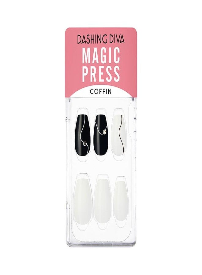Dashing Diva Magicpress | Long Lasting Nails | Press On Nails (Not Shy) - Image 1