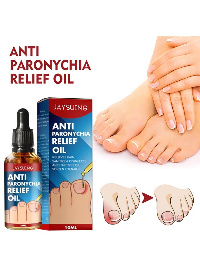 Jaysuing Toenailcare Removal Paronychia Oil - Bunion Therapy Oil - Toenailcare Anti Paronychia Relief Oil Repair For Damaged Discolored Thick Nails 10ML - Image 1
