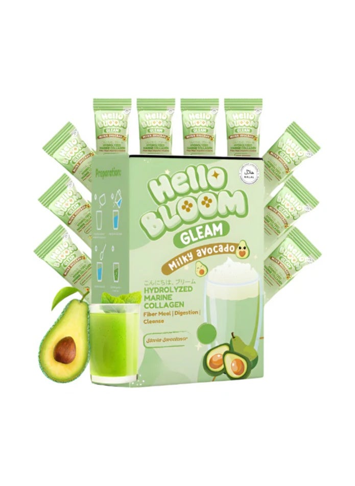 Hello - Bloom Gleam, Milky Avocado 18Gx10Sachets - Image 1