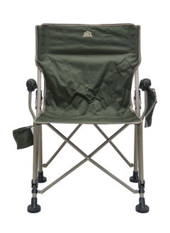 Multi Home Furniture New Modern Design Camping Chair With Cup holder and Pockets Beach Chair Garden Chair With Comfortable Tilted Back-Cup Holder-Carry Bag for Indoor Outdoor Travelling MH-C104S-CUPHOLDER-GREEN  - Image 4