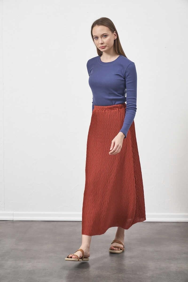 Mevra Pleated Skirt Dusty Rose  - Image 3