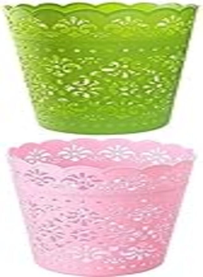 Lamsa Plast Trash Bin - Green + Lamsa Plast Trash Bin - Assorted colors,1303