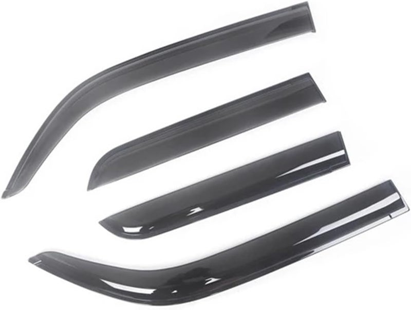 DEMULAX Black Tinted Car Side Window Visor for Volkswagen Touran - Image 1