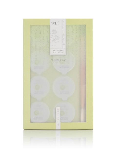 Golden Root Purifying Face Mask with Brush 8 ml x 8 For All Skin Types