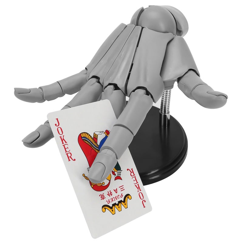 KH866 11 Right Hand Model for Drawing Articulated Flexible Artist Manikin Figure with Adjustable Joints PVC Poseable Sketching Tool Moveable Mannequin for Artists Painting Displaying Desk Decor Gray - Image 2