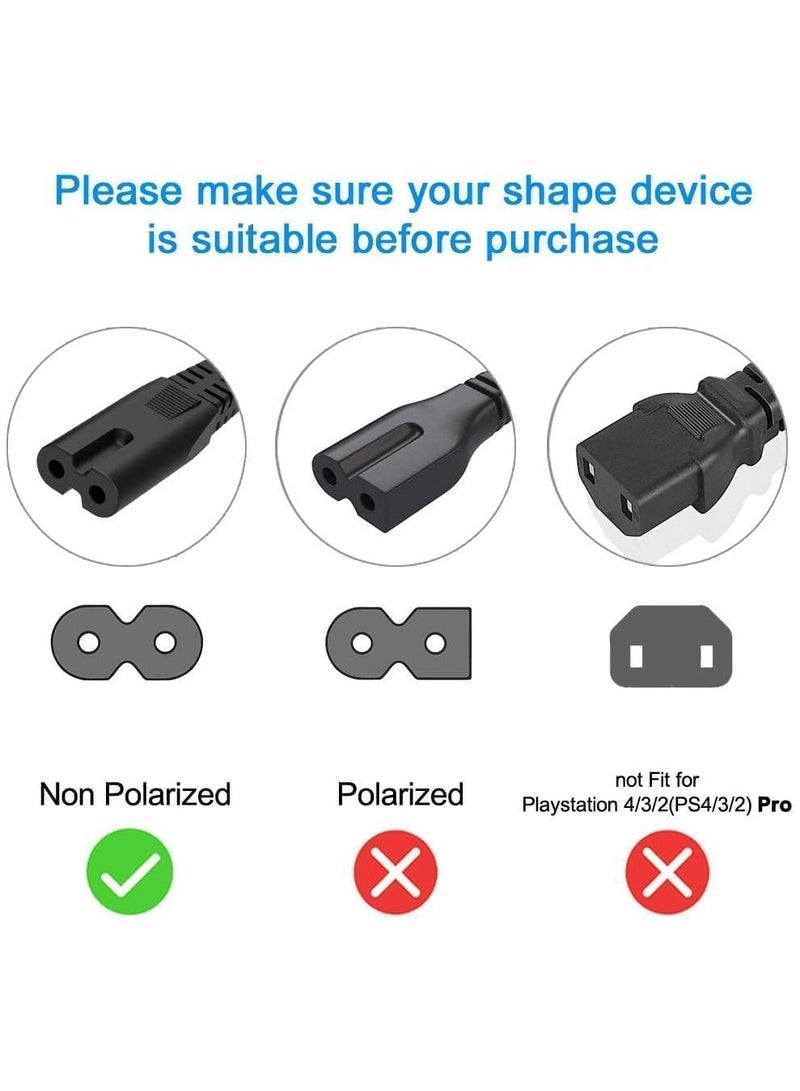 Figure 8 Power Cord - 2 Pin IEC C7 Universal UK Plug Power Cable for PS4 PS5 Xbox Samsung LG Philips Toshiba Sony Sharp Panasonic HP LED Flat TV UK Wall Cable. - Image 4