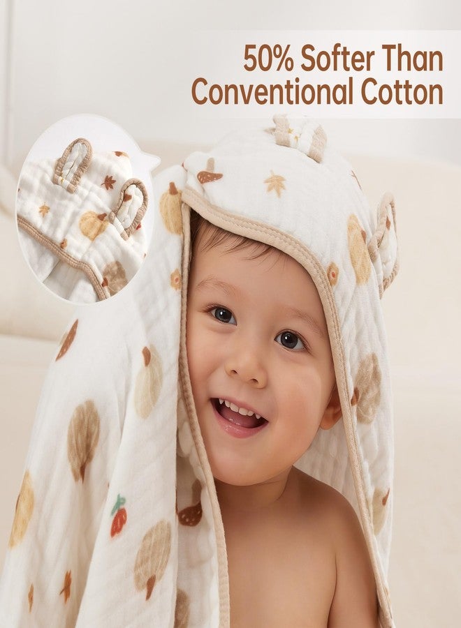 REMASS Super Soft Hooded Baby Towel (27"x55") - Highly Absorbent Hooded Bath Towel for Toddlers, Infants & Kids Ages 0-5 Years, Fairy Tale Harvest - Image 5