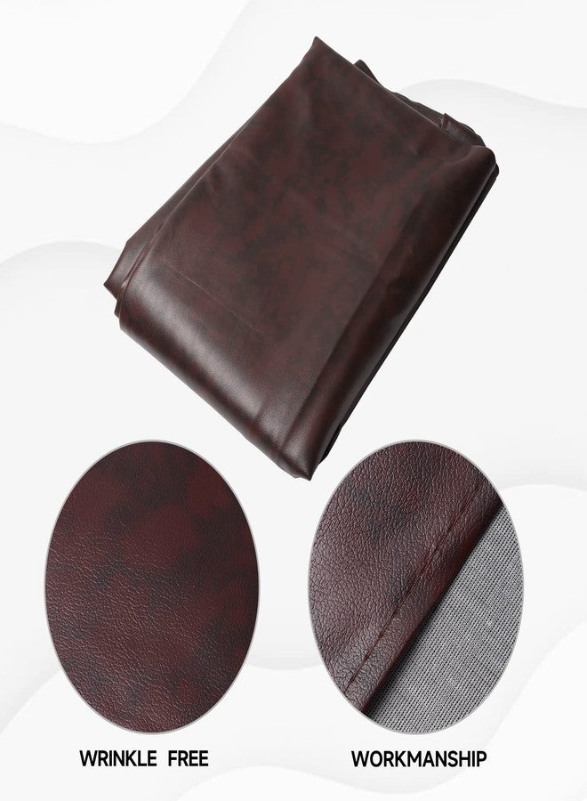 GSE Games & Sports Expert GSE Heavy-Duty Leatherette Shuffleboard Table Cover, Brown, 9' - Image 3