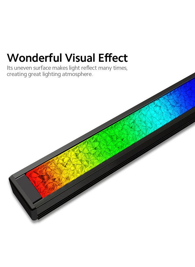 COOLMOON - ARGB Diamond-Like LED Strip Magnetic RGB Light Bar Rainbow PC Case Light Bar with 5V 3Pin ARGB Header Sync Lighting Effect - Image 1