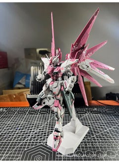 Domestic Gundam Model Hand-made Assembled Toys MG1/100 Free 2.0 HG1/144 Unicorn Funding Banshee-Color:6650 Cherry Blossom Version Of Free 2.0 [water Stick Bracket]]