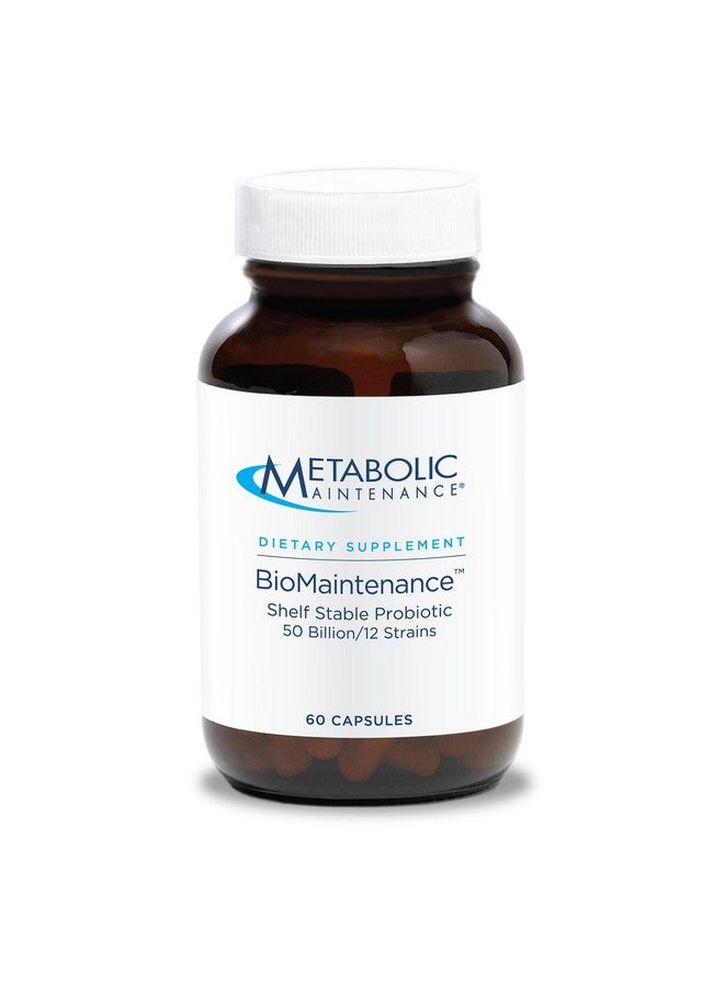Metabolic Maintenance مكمل بروبيوتيك مستقر على الرف من ميتابولك مينتينانس - 50 مليار CFU + 12 سلالة من بروبيوتيك صحة الأمعاء - يحتوي على لاكتوباسيلوس أسيدوفيلوس + لاكتوباسيلوس غاسيري (60 كبسولة) - Image 1