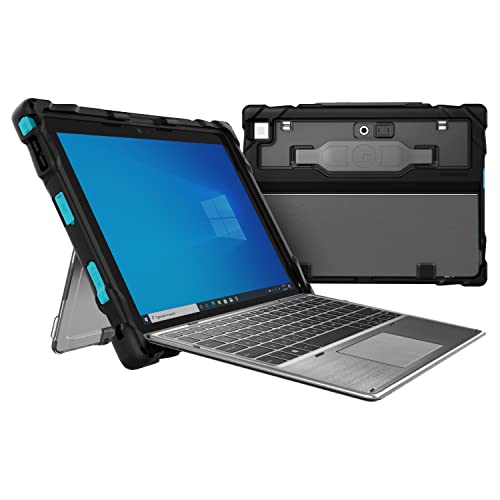 Gumdrop Cases Gumdrop DropTech Laptop Case Fits Dell Latitude 12" 7200/7210 2-in-1 (Without Smart Card Reader) for Office, Travel, Business and Professionals, Rugged Bumpers for Reliable Device Protection – Black - Image 1