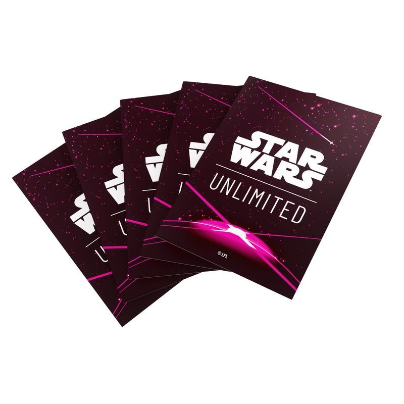 Gamegenic Star Wars Unlimited Magenta Art Sleeves Officially Licensed Pack of 60 Art Sleeves and 1 Clear Sleeve Optimized Size for Star Wars Unlimited and Other TCG and LCG Games Made by Gamegenic - Image 2