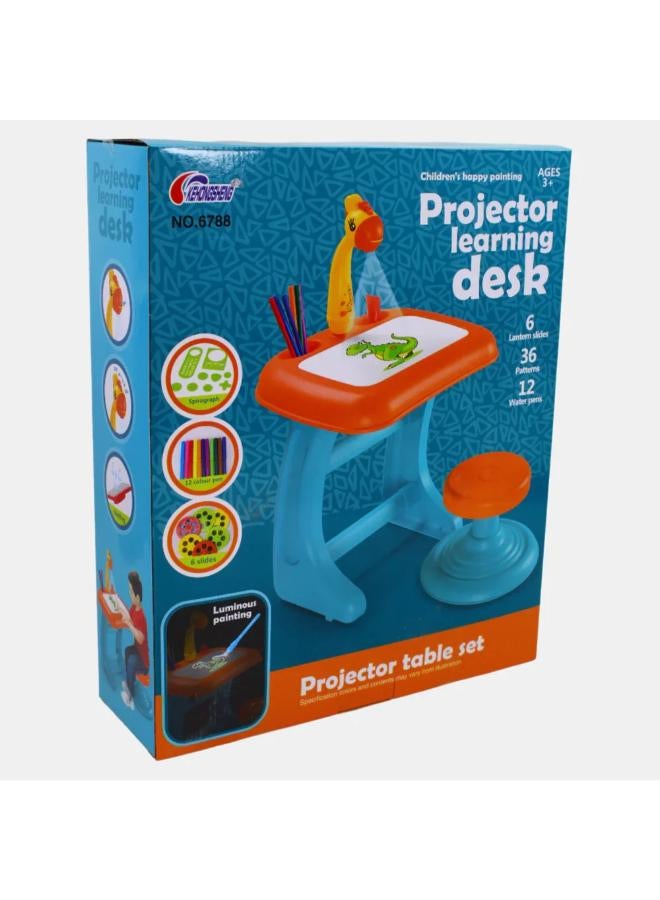 Projector Learning Table Set with Educational Music & Lights - Image 1