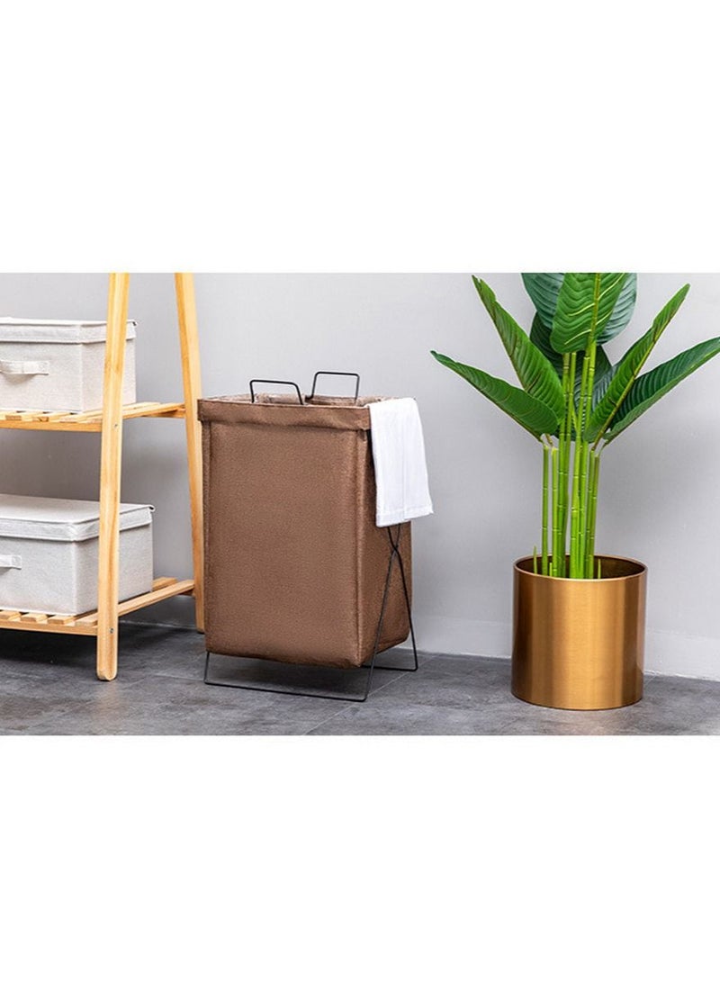 DubaiGallery Laundry Basket Clothes Hamper Clothe Sorter Bin,Foldable Waterproof Organizer Bag with Aluminum Frame,Washing Storage - Image 3