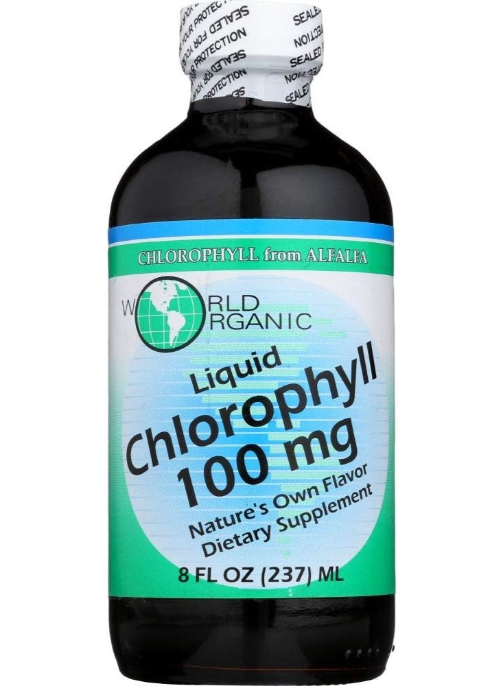 World Organics Chlorophyll, 100 mg, Liquid 8 FL Oz