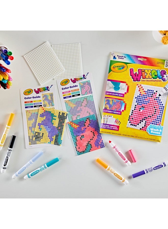 Crayola Wixels Unicorn Activity Kit, Pixel Art Coloring Set, Animal Coloring, Arts & Crafts, Gift for Kids, Ages 6, 7, 8 - Image 3