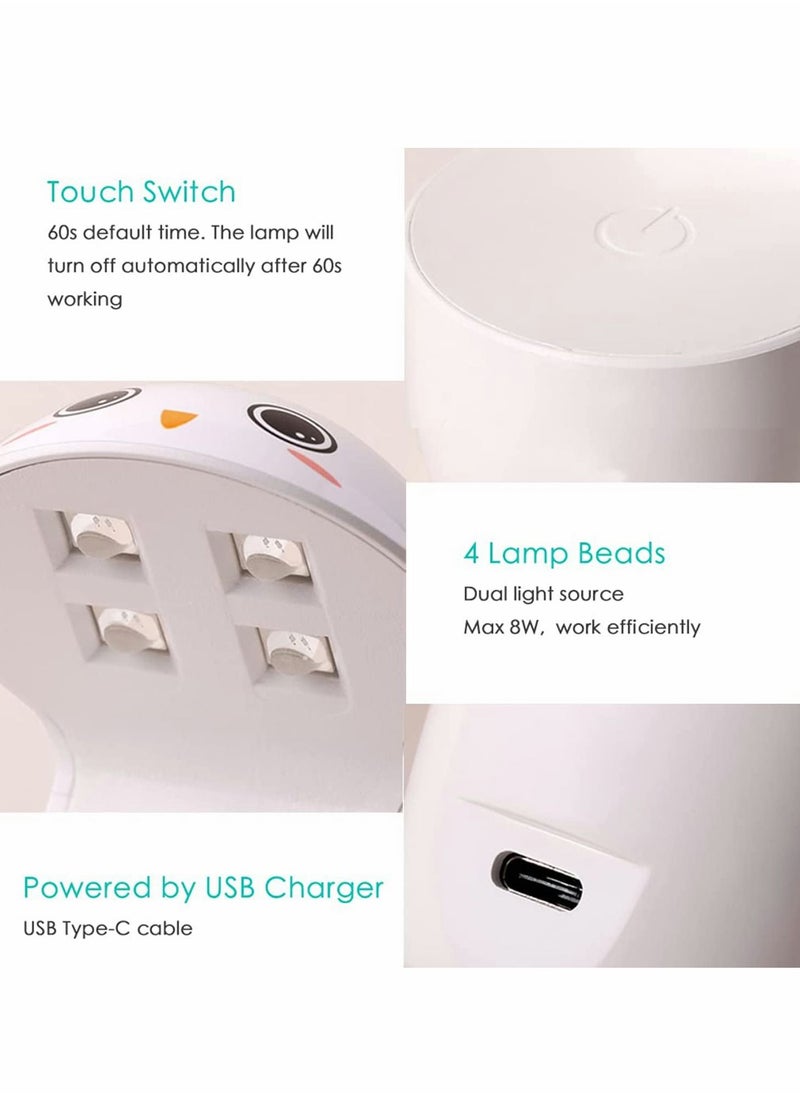 Nail Dryers, Mini UV LED Nail Lamp USB Powered Portable UV light