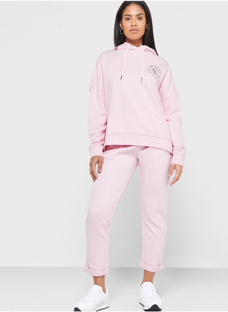 TOMMY HILFIGER - Drawstring Detail Logo Hoodie - Image 1