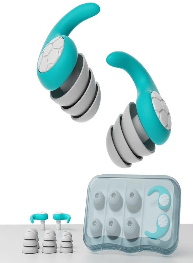 YOHIBET Swimming Ear Plugs, Waterproof Reusable Silicone Swim Earplugs for Swimming Surfing Snorkeling Showering and Water Pool,Beach,Ocean (Green) - Image 1