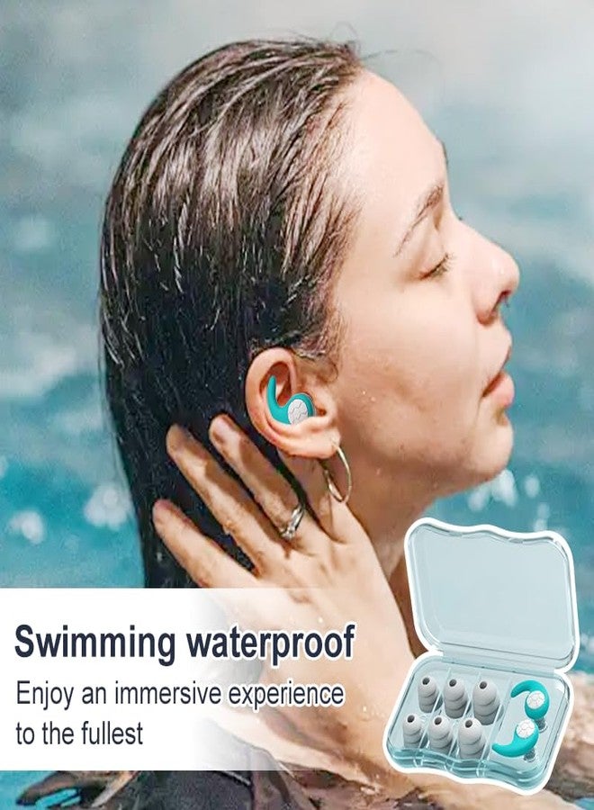 YOHIBET Swimming Ear Plugs, Waterproof Reusable Silicone Swim Earplugs for Swimming Surfing Snorkeling Showering and Water Pool,Beach,Ocean (Green) - Image 5