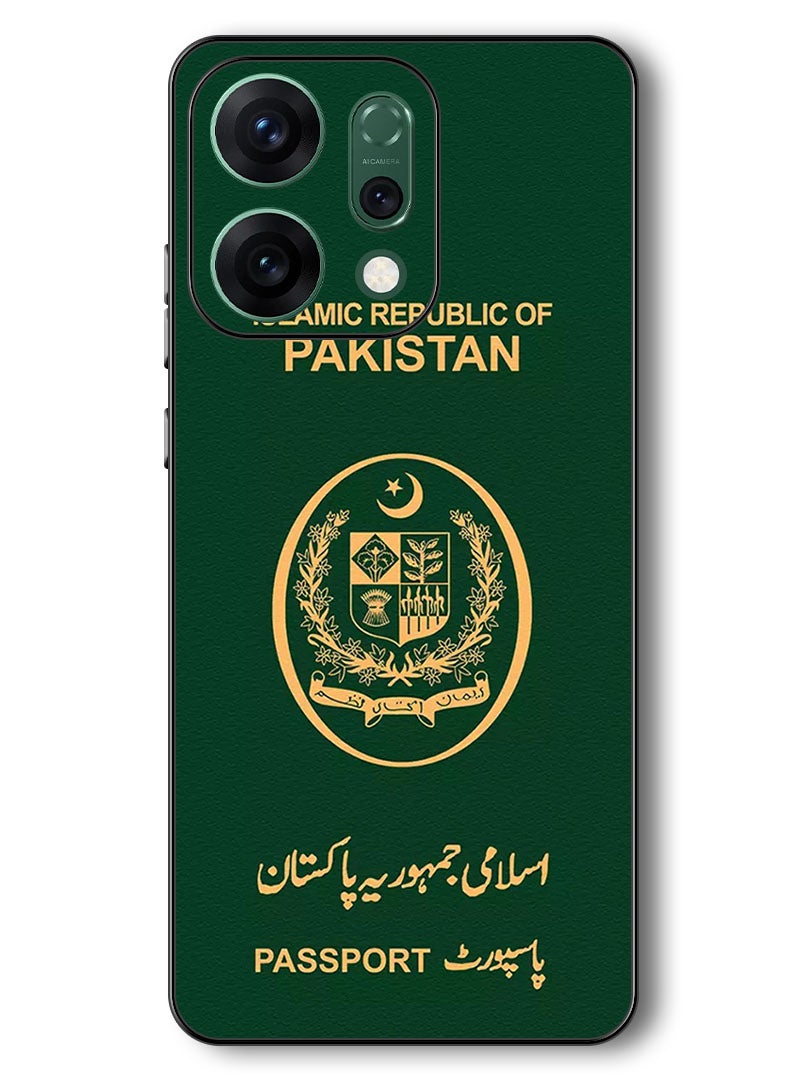 Theodor Case Compatible with Oppo Reno 14 6.59 Inch Protection Shockproof Bumper Cover Pakistan Passport - Image 1
