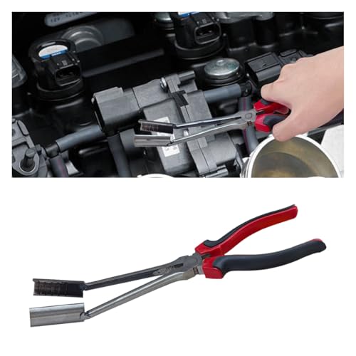 KITUREK Car Spark Plug Wire Removal Pliers Tool 11 Inch High Voltage Cylinder Cable Removal Clamp Tool Auto Sleeve Spark Plug Boot Removal Tool for Most Confined Areas Sleeve - Image 1