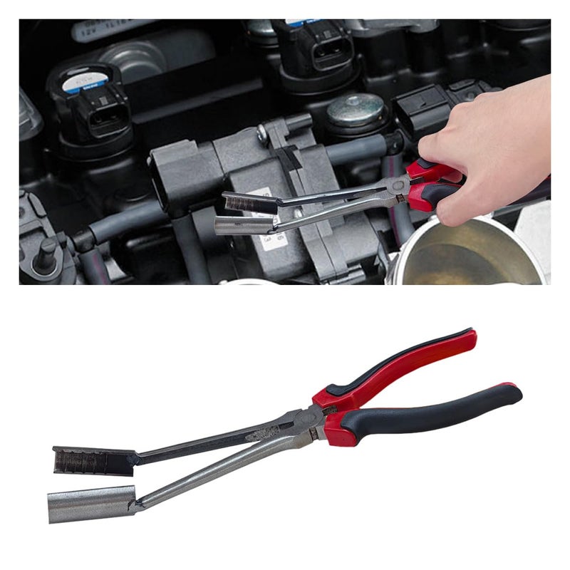 KITUREK Car Spark Plug Wire Removal Pliers Tool 11 Inch High Voltage Cylinder Cable Removal Clamp Tool Auto Sleeve Spark Plug Boot Removal Tool for Most Confined Areas Sleeve - Image 3