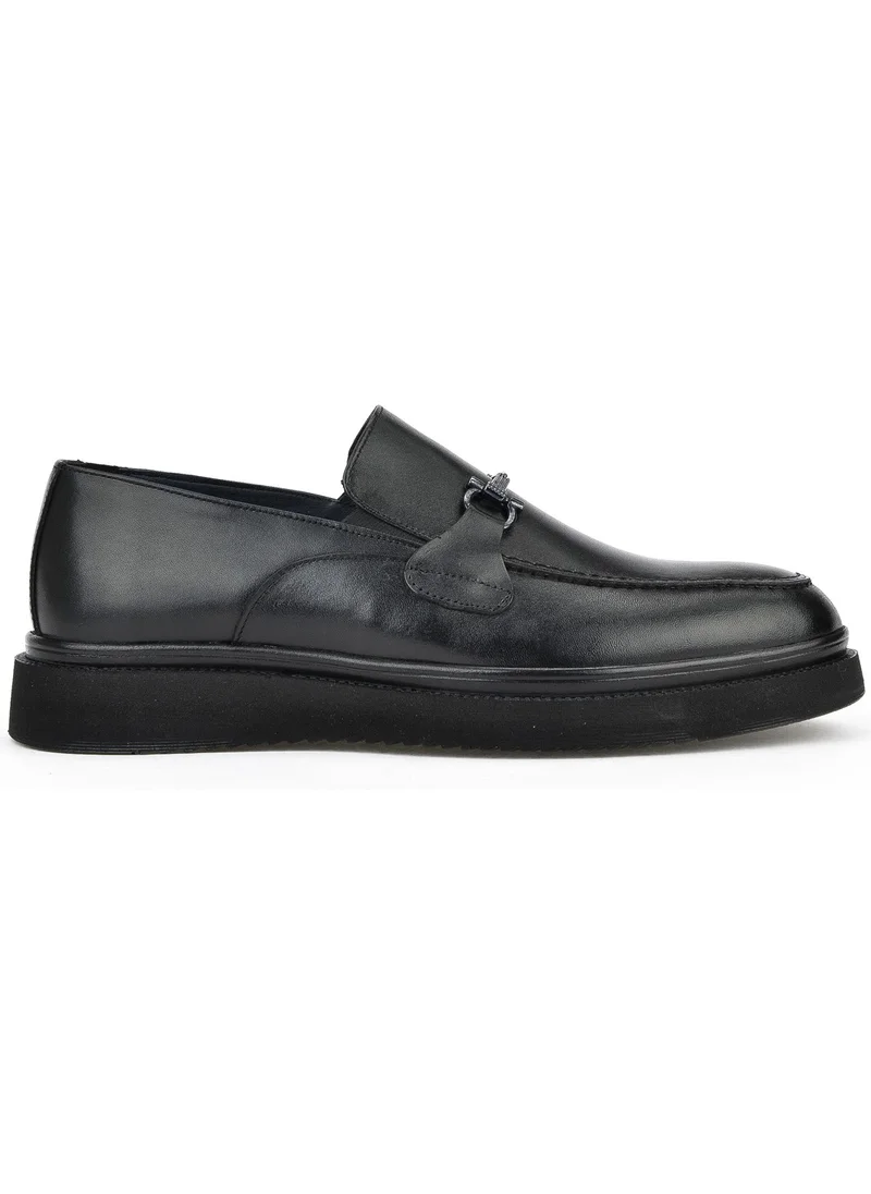 Ziya Men's Leather Classic Shoes 15148Z872 Black