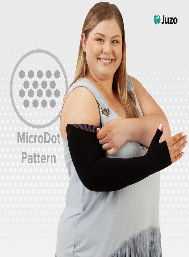 Juzo Soft 2001 20-30mmhg Standard Armsleeve with Silicone Top Band for Women,Beige,2 (II)Long - Image 2