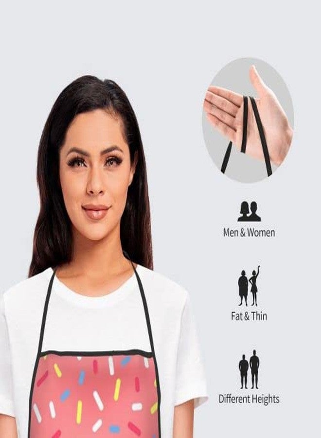 MINIOZE مريلة آيس كريم بنكهة الكرز، حلوى صيفية لذيذة، مناسبة للطبخ، ورشة عمل الطهاة، للنساء والرجال، الكبار والصغار، للحرف اليدوية، للخبز، الزينة، الرسم، الشواء، أدوات المطبخ، لوازم الحفلات - Image 5