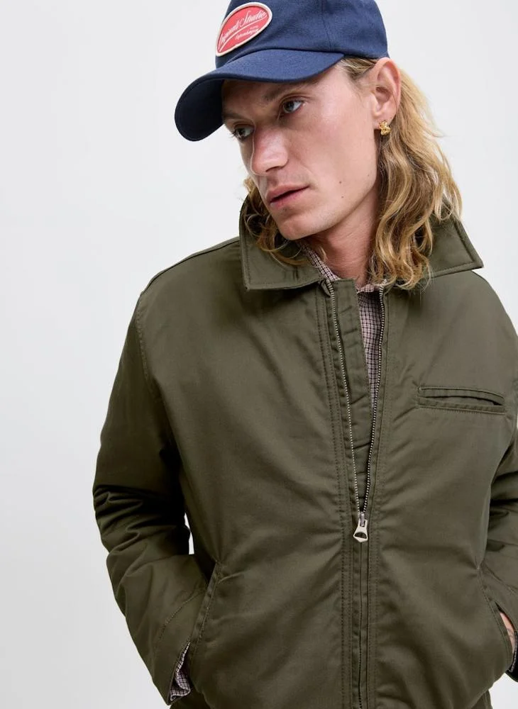 جاك اند جونز جاكيت بسحاب أساسي