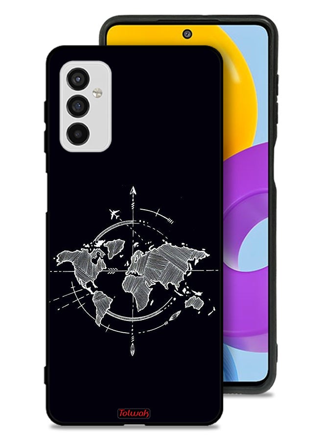 Tolwak Samsung Galaxy M52 5G Protective Case Cover Compass Art - Image 1