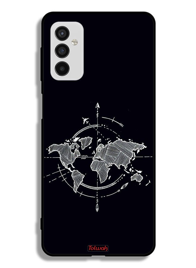 Tolwak Samsung Galaxy M52 5G Protective Case Cover Compass Art - Image 2
