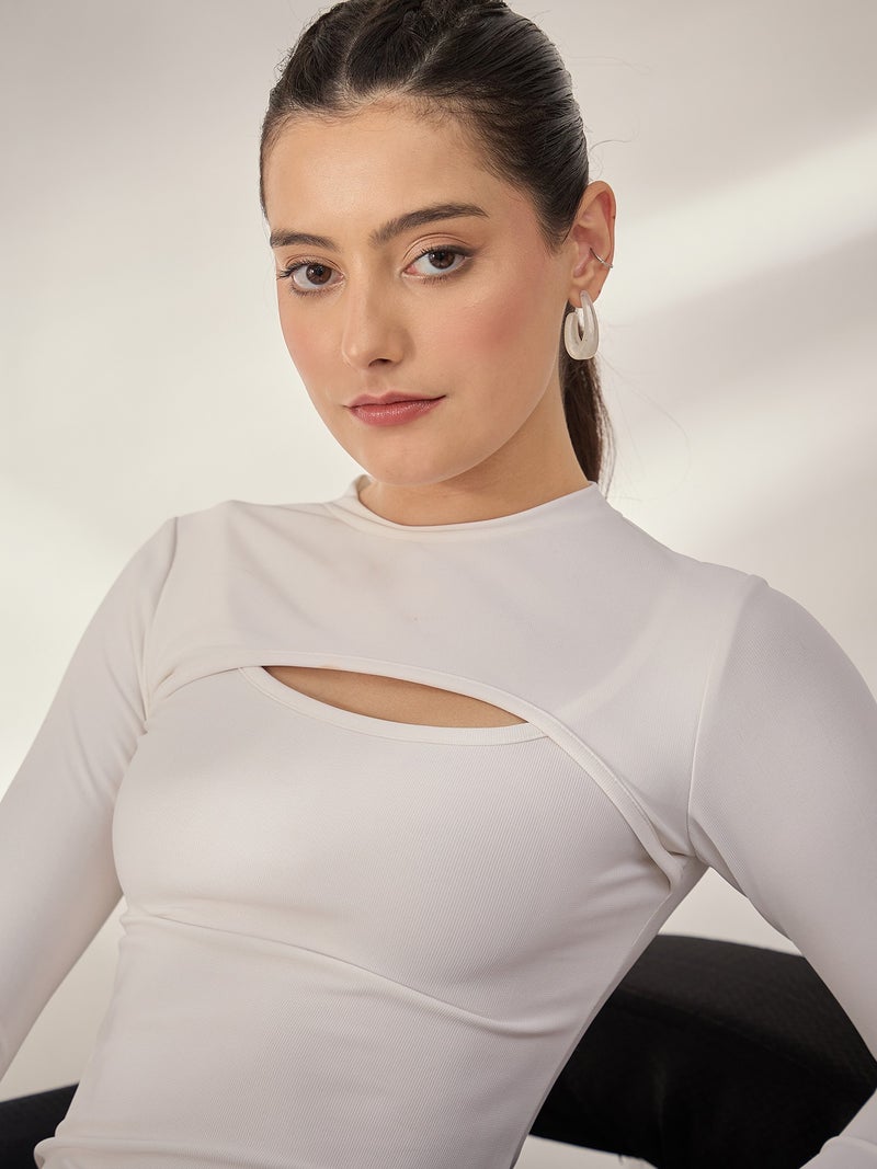 بانيت فستان طويل (Long) مضلّع محكم لتقسيم الجسم (Bodycon) - Image 3