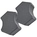 Saiqiang 2Pack Grid Car Wash Sponge Saiqiang Car Detailing Sponges Durable Foams Rinseless Washing CrossCut ScratchFree for Cleaning Accessories Gray - Image 2