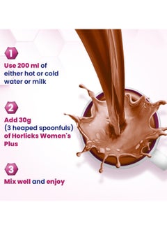Horlicks Horlicks Women's Plus Caramel, Health n Nutrition Drink for Women, 400gm  - Image 4