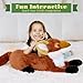 BENINY Giant Fox Stuffed Animal 30 Large Stuffed Foxes Plush Toy Fluffy Toy Birthday Gifts for Kids Sweet Companion - Image 4