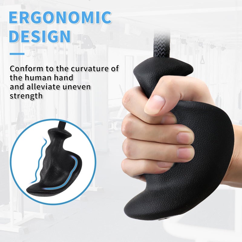 CYBEOE Tricep Rope Ergonomic Tricep Pull Down Attachment 36In - Rope Attachment for Cable Machine Pulley System Gym Home Triceps Rope Cable Attachment Workout Equipment - Image 2