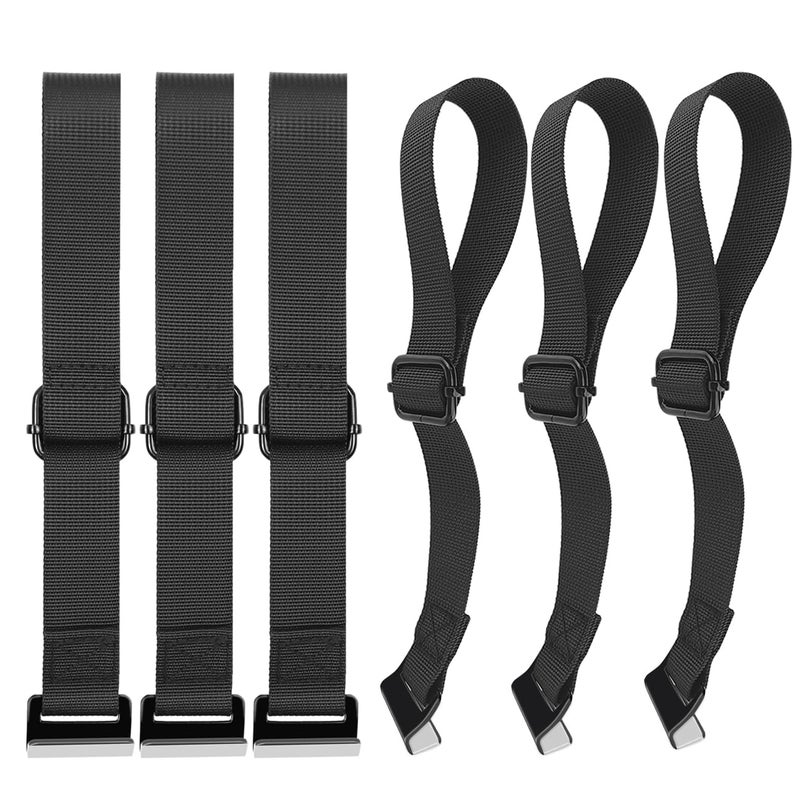 ROMASO Car Rooftop Cargo Tie Down Hook StrapsAdjustable Roof Cargo Carrier Straps for Car Roof BagNo Roof Rack Required6Pcs - Image 3