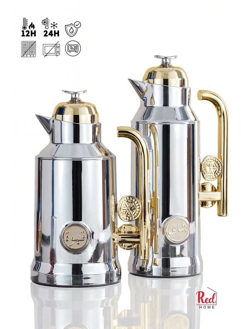 البيت الأحمر طقم ترمس FC4006A، سعة 1000 مل × 2 - Image 1