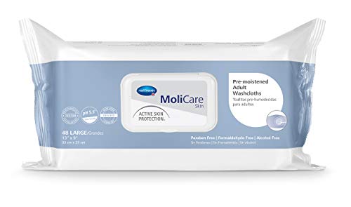 Molicare مناديل مولي كير للبالغين المبللة مسبقًا 9" × 13" - Image 2