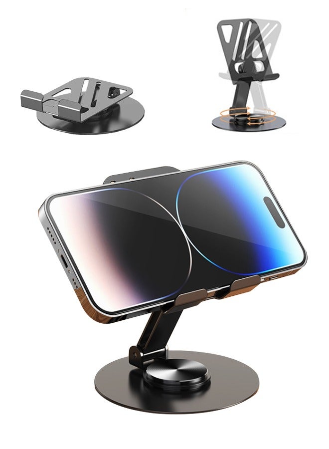 Portable Metal Mobile Phone Holder, Foldable Desktop Mobile Phone Holder, Compatible With Phone16 15 14 13 Pro Max Mini 12 11 Plus Se, Switch, Android Smartphones, Pad, Tablets, Desktop Accessories - Image 1
