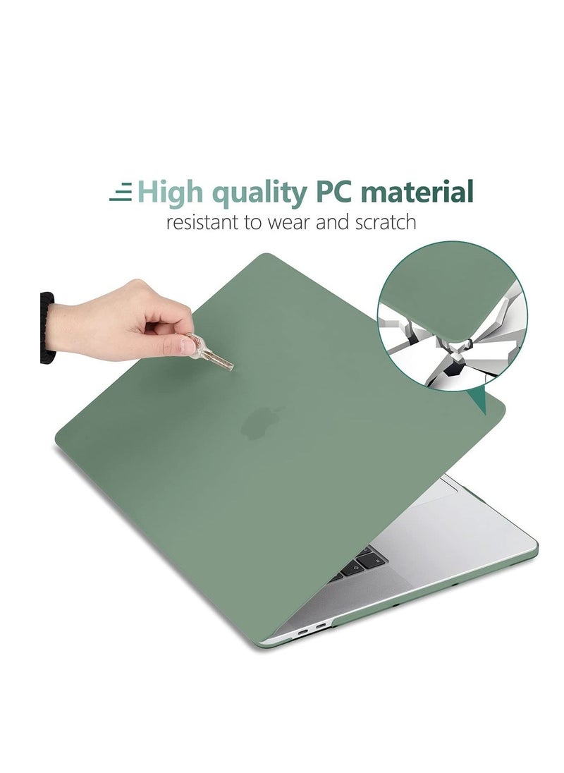 Generic 3 in 1  Bundle Case for MacBook Air 13.6 inch 2025 M4 Chip A3240 and 2024 M3 Chip A3113 and 2022 A2681 M2 Chip with Retina Display,Plastic Hard Shell Case + Keyboard Skin Cover+Screen Protector - Midnight Green  - Image 3