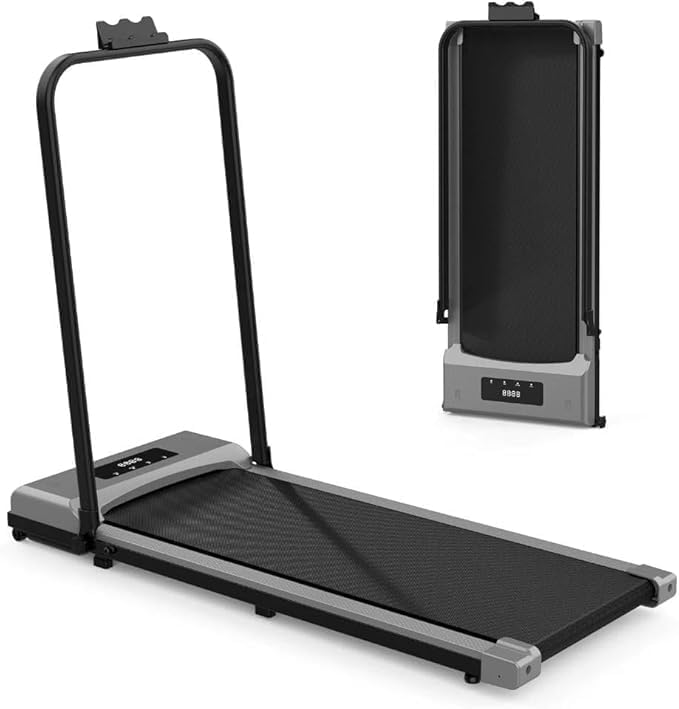 CITY STAR Foldable Treadmill for Home Use, DC Motor, Maximum User Weight 100 kg, MOTOR 2 PH, 124×60* Cm, Display