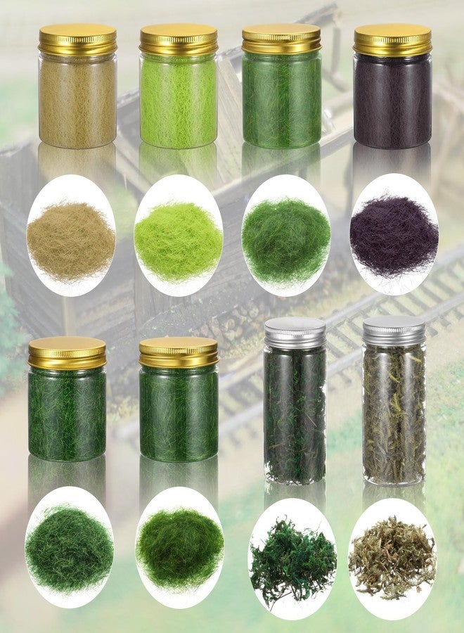 CoCud Model Grass Terrain Powder, 185ml Capacity, Fake Miniature Flower Grass Tree 8mm Nylon Bitter Lemon - (Applications: DIY Dollhouse Fairy Garden Model Railway Landscape) - Image 4